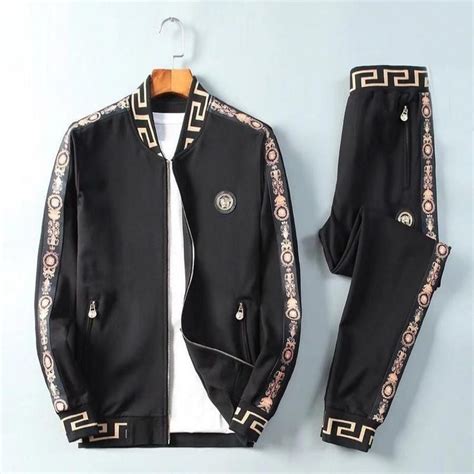 men versace outfit|versace tracksuit men's sale.